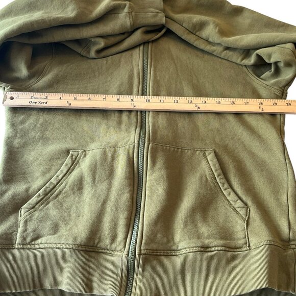 Pact Organic Cotton Hoodie Sweatshirt Full Zip Jacket Large Green Sustainable - Picture 14 of 16